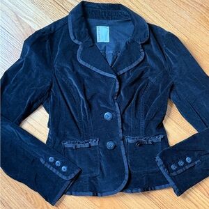 Smart Set Black Velvet Blazer